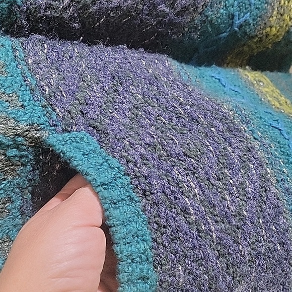 J. JILL Wool Blend Small Snap Closure Nordic Duster Long Cardigan Sweater - Picture 3 of 8